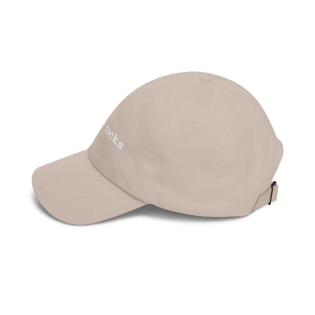 I like rocks dad hat