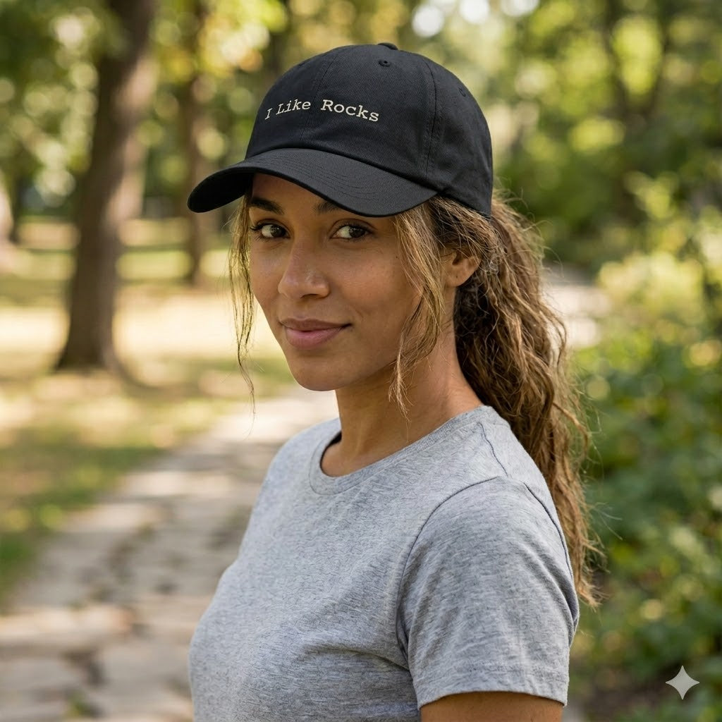 I like rocks dad hat
