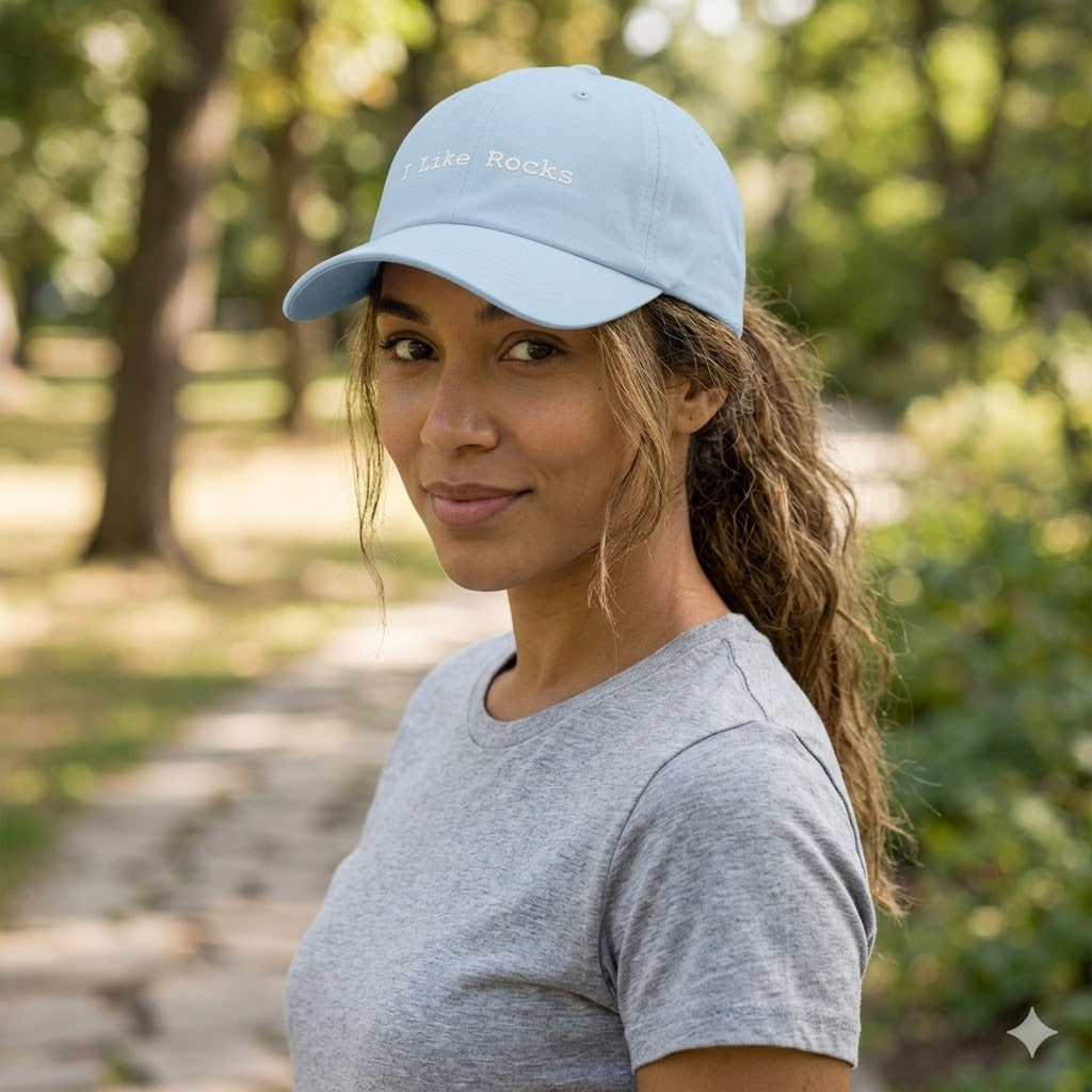 I like rocks dad hat